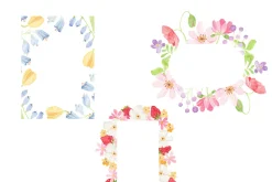 Watercolor Clipart - SPRING MARKET