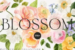 Watercolor Floral Bundle