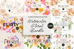 Watercolor Floral Bundle