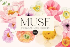 Watercolor Floral Bundle
