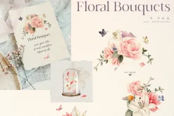 Watercolor Floral Bundle