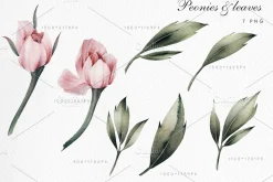 Watercolor Floral Bundle