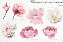 Watercolor Floral Bundle