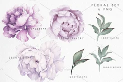 Watercolor Floral Bundle
