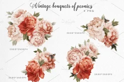 Watercolor Floral Bundle