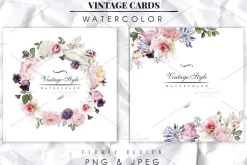 Watercolor Floral Bundle
