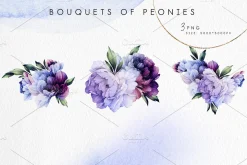 Watercolor Floral Bundle