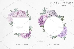 Watercolor Floral Bundle