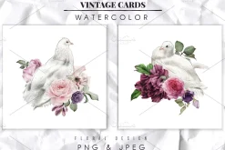 Watercolor Floral Bundle