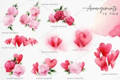Watercolor Floral Bundle