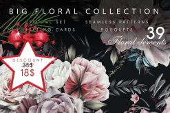 Watercolor Floral Bundle