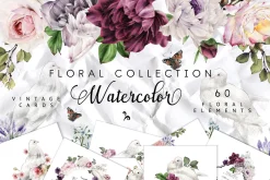 Watercolor Floral Bundle