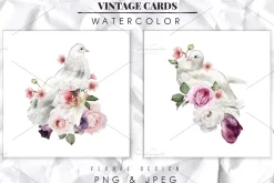 Watercolor Floral Bundle