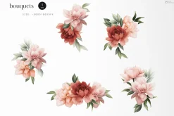 Watercolor Floral Bundle