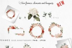 Watercolor Floral Bundle