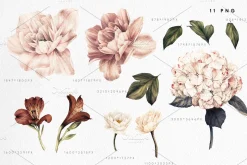 Watercolor Floral Bundle