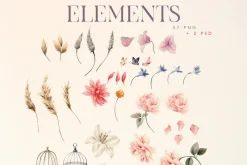 Watercolor Floral Bundle