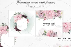 Watercolor Floral Bundle