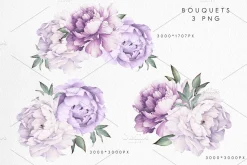 Watercolor Floral Bundle