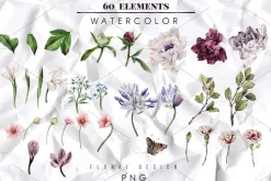 Watercolor Floral Bundle