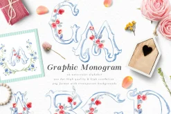 Watercolor Flower Crest DIY