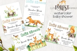 Watercolor Forest Animals