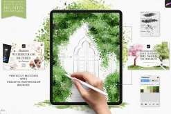 Watercolor Four Seasons Brushes