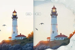Watercolor Frames Photoshop Effects