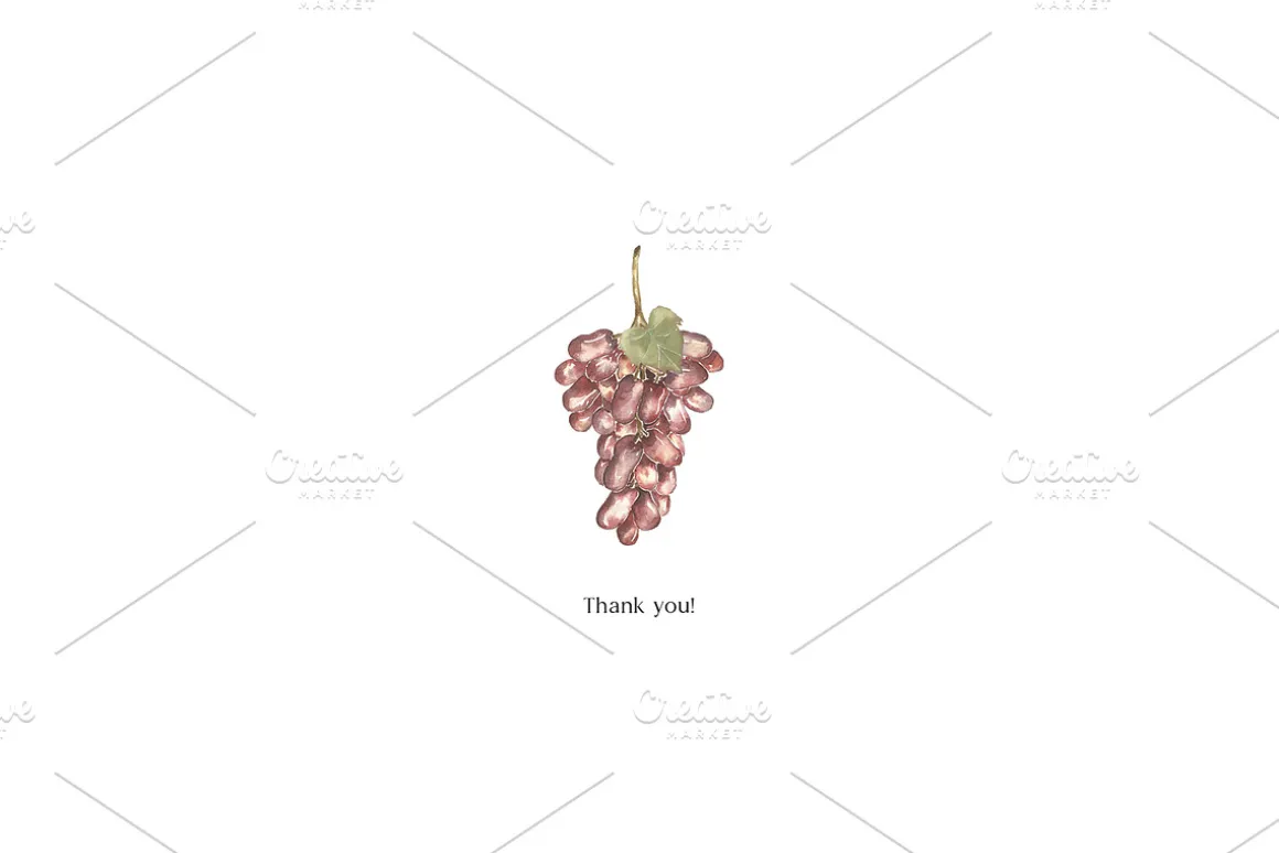 Watercolor Grapes Collection