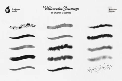 Watercolor Illustrator Brushes