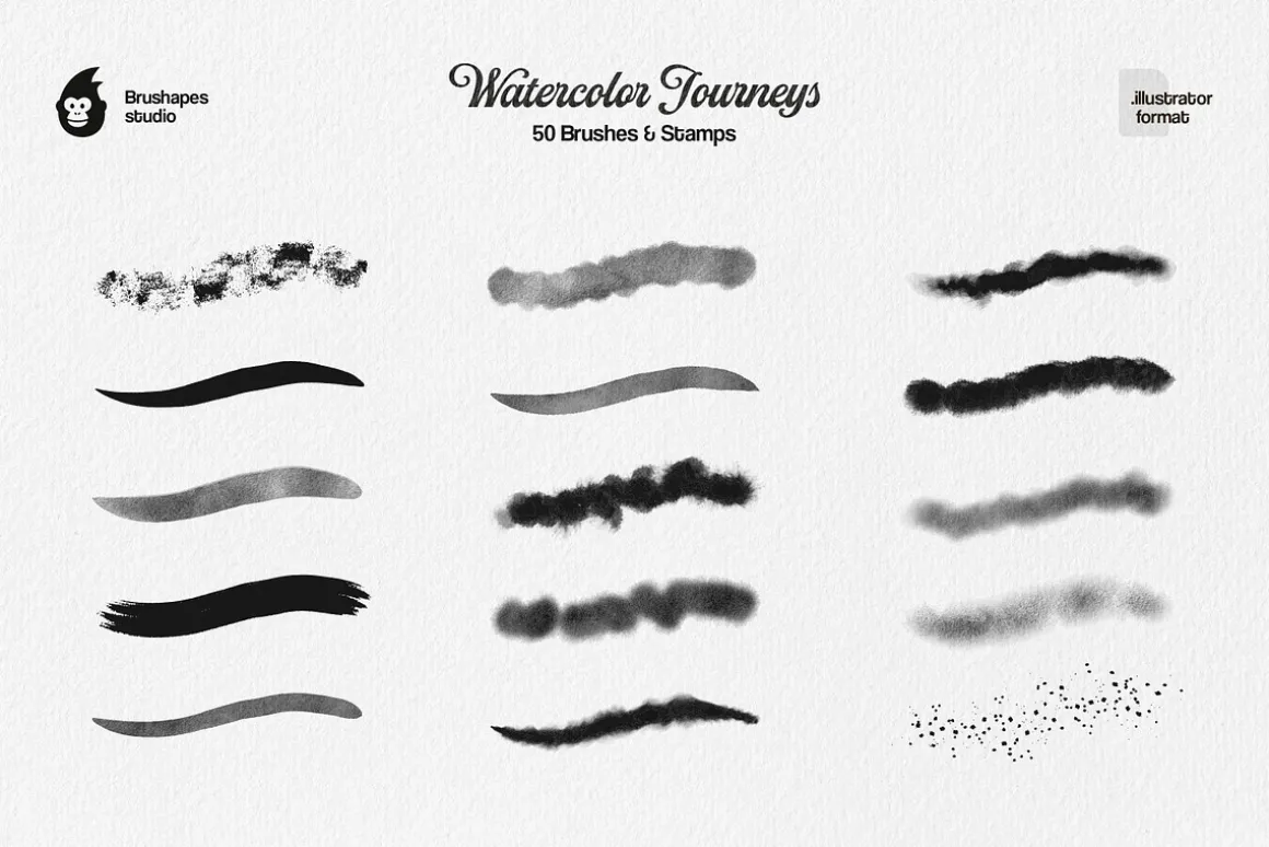 Watercolor Illustrator Brushes
