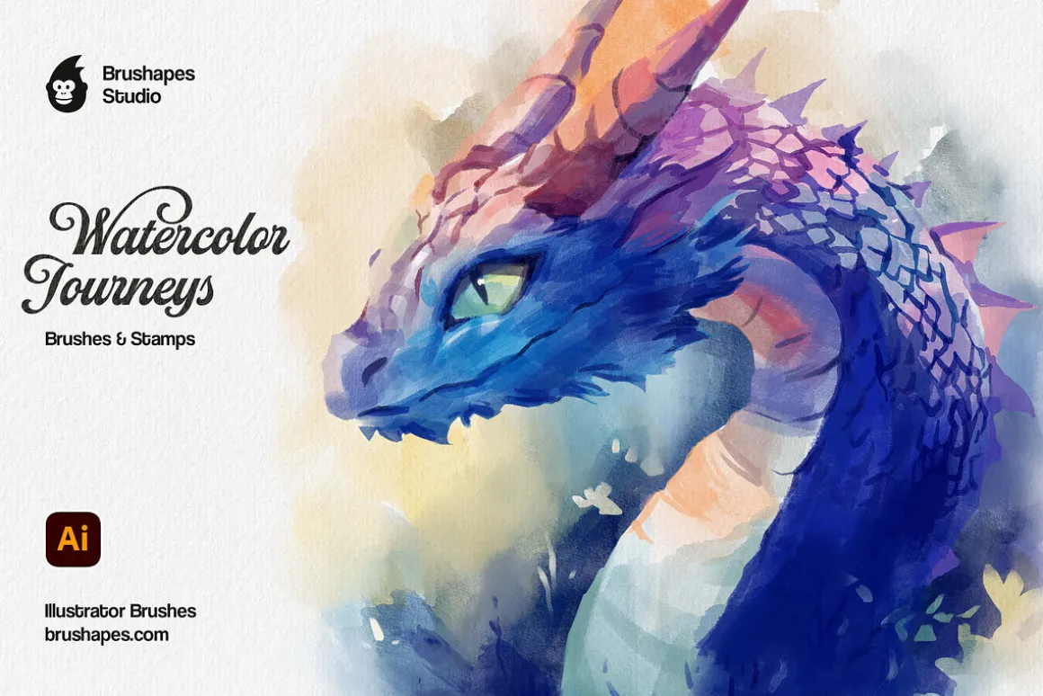 Watercolor Illustrator Brushes