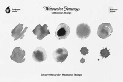 Watercolor Illustrator Brushes