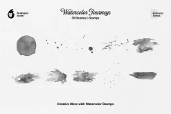 Watercolor Illustrator Brushes