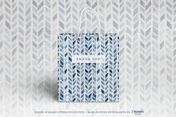 Watercolor Indigo Summer Patterns