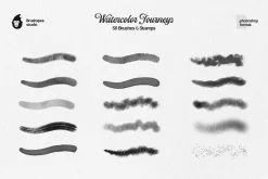 Watercolor Journey Photoshop Brushes