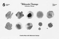 Watercolor Journey Photoshop Brushes