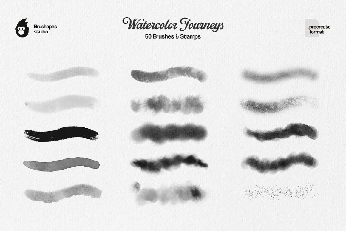 Watercolor Journey Procreate Brushes