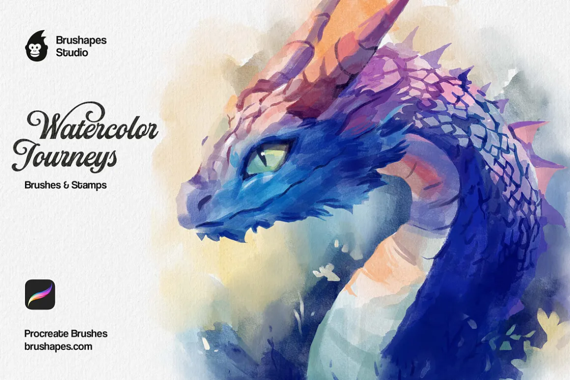 Watercolor Journey Procreate Brushes