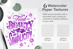 Watercolor Lettering Brush Toolbox
