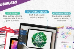 Watercolor Lettering Brush Toolbox