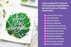 Watercolor Lettering Brush Toolbox