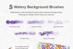 Watercolor Lettering Brush Toolbox