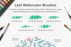 Watercolor Lettering Brush Toolbox