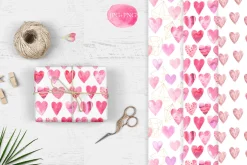 15 Watercolor Love Seamless Patterns