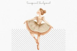 Watercolor nutcracker clipart