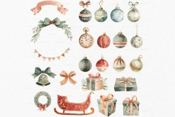 Watercolor nutcracker clipart