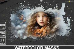 Watercolor overlay Clipping masks