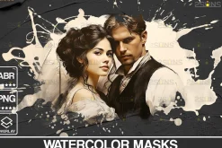 Watercolor overlay Clipping masks