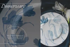 Watercolor Pattern "Blue Tulips"